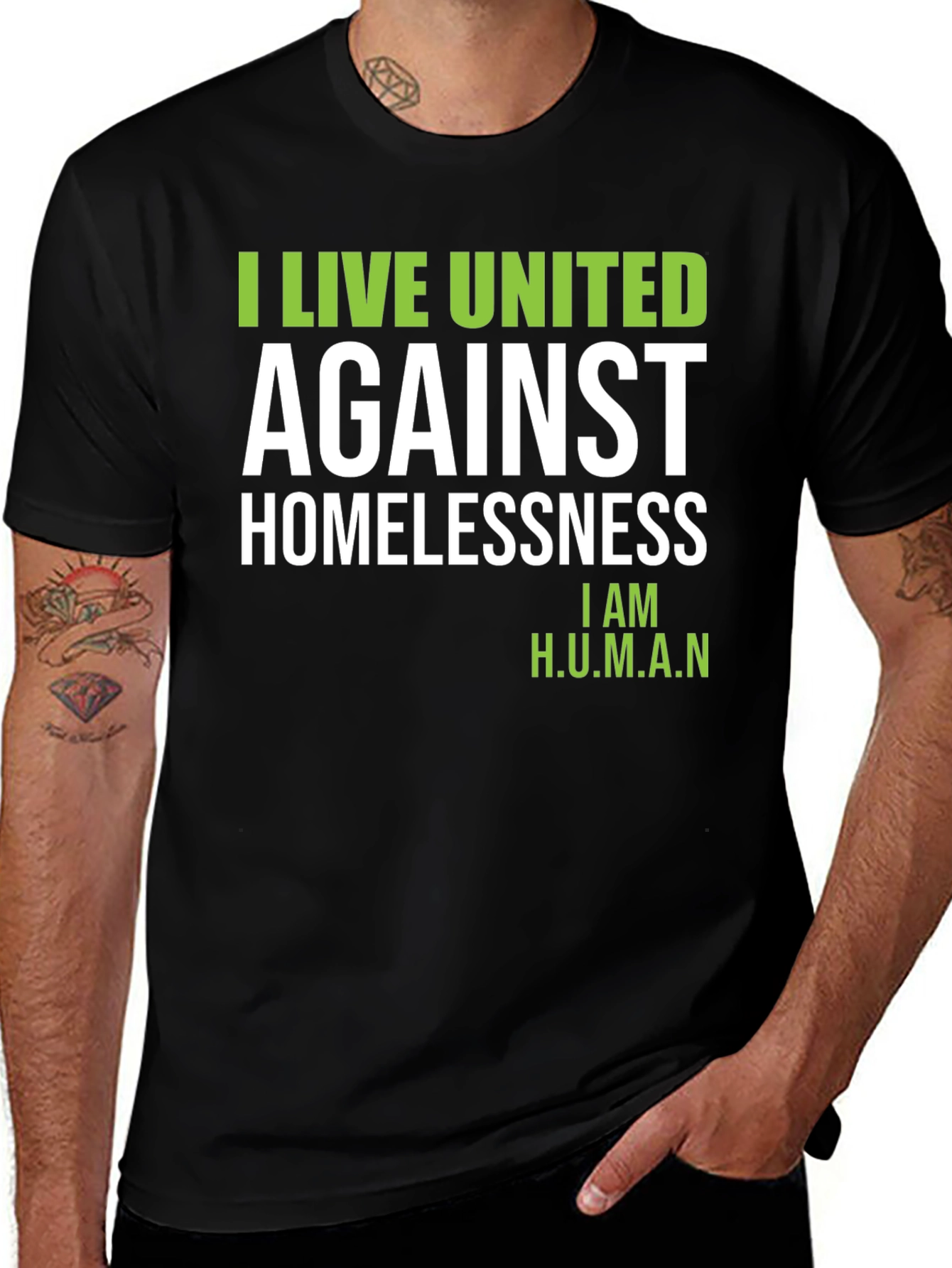 I Live United Against Homelessness T-Shirt