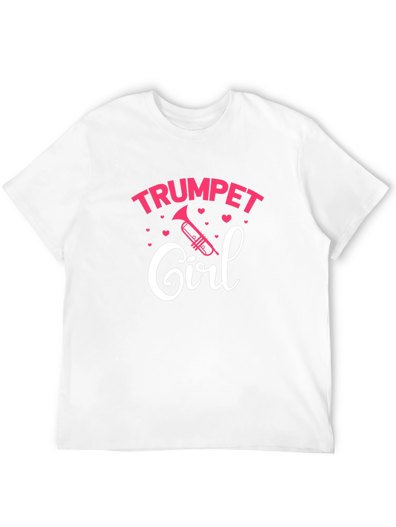 Trumpet Girl T-Shirt - Musical Gift for Women