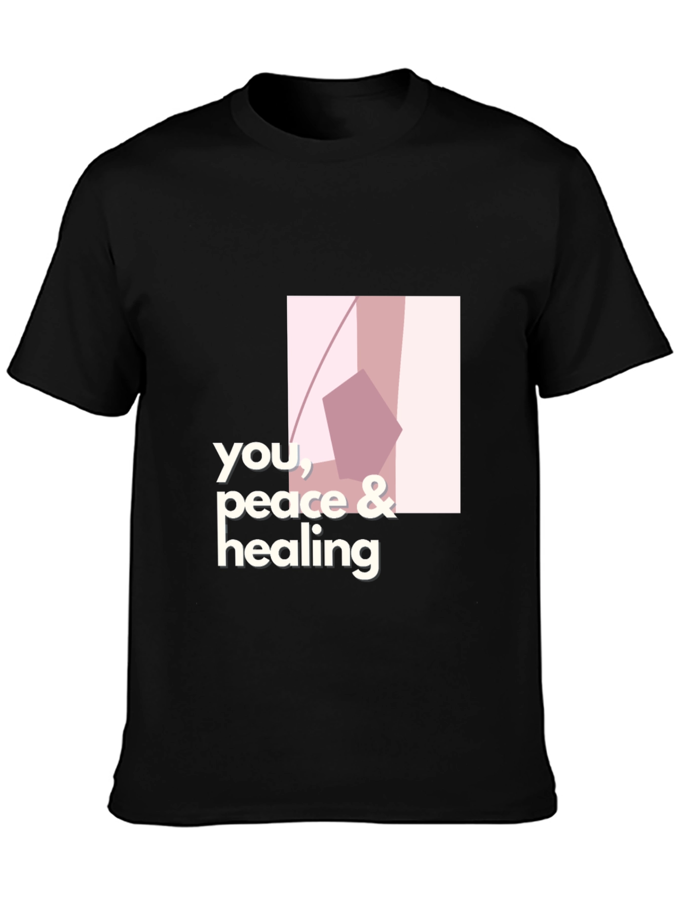 Modern You Peace & Healing Graphic Black T-Shirt
