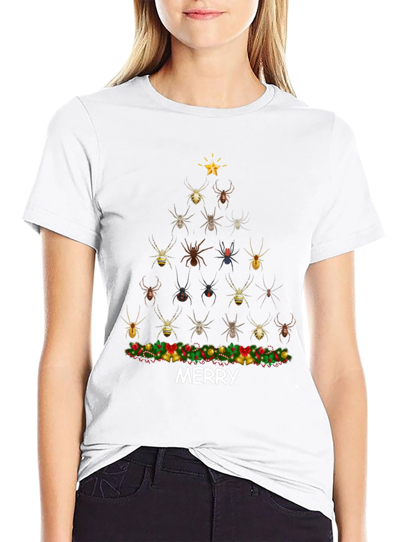 Spider Christmas Tree Graphic Tee