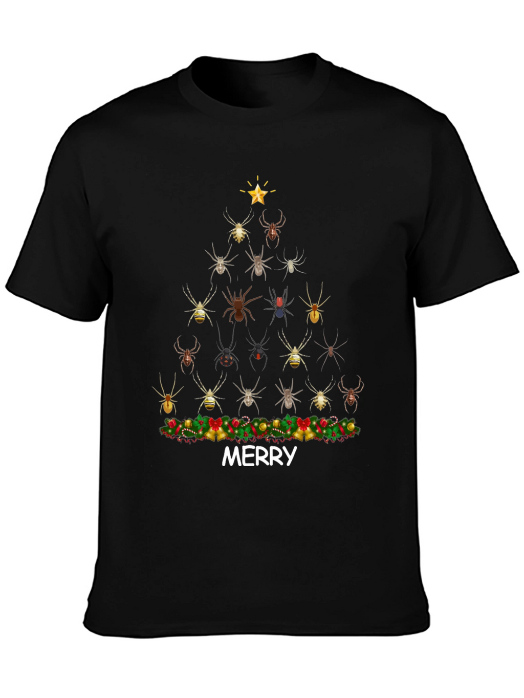 Spider Christmas Tree Graphic Tee