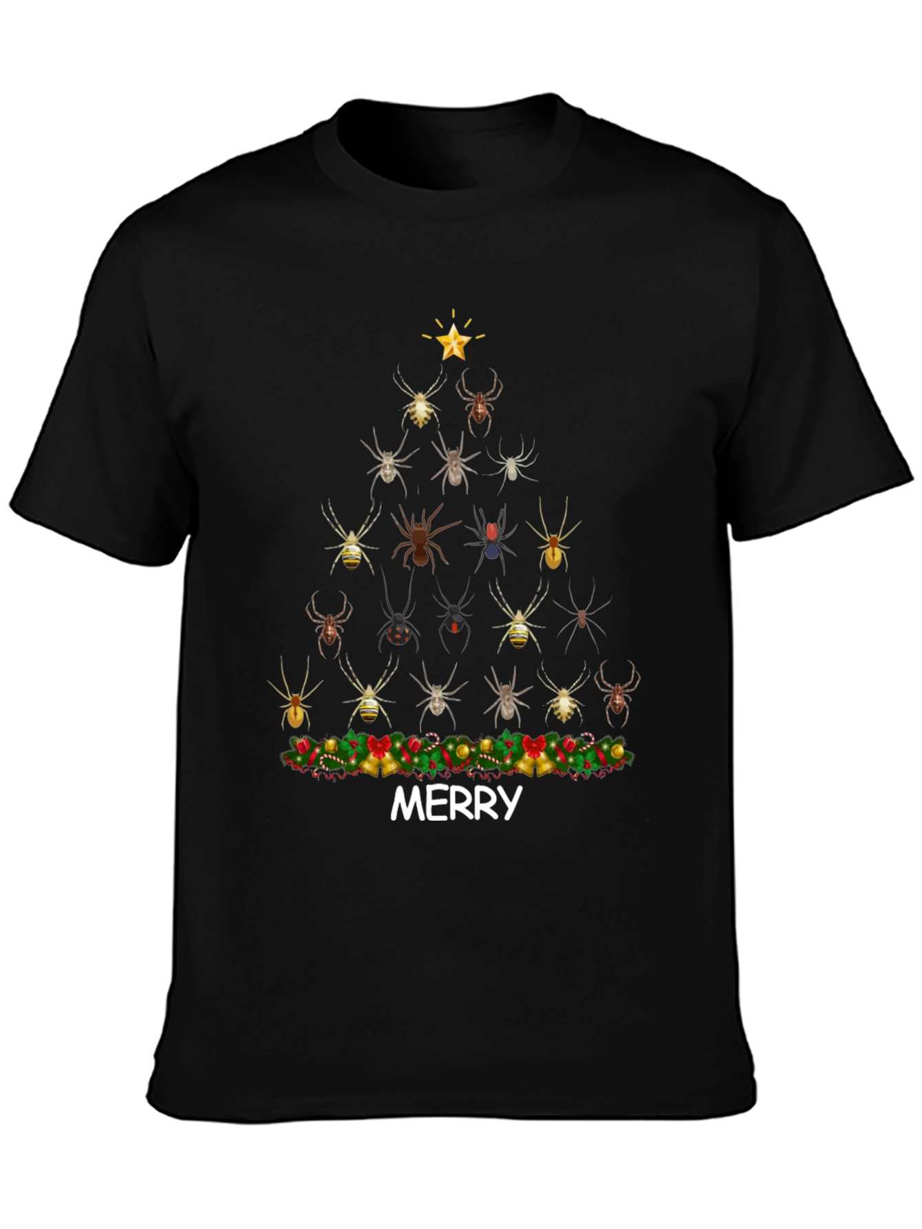 Spider Christmas Tree Graphic Tee