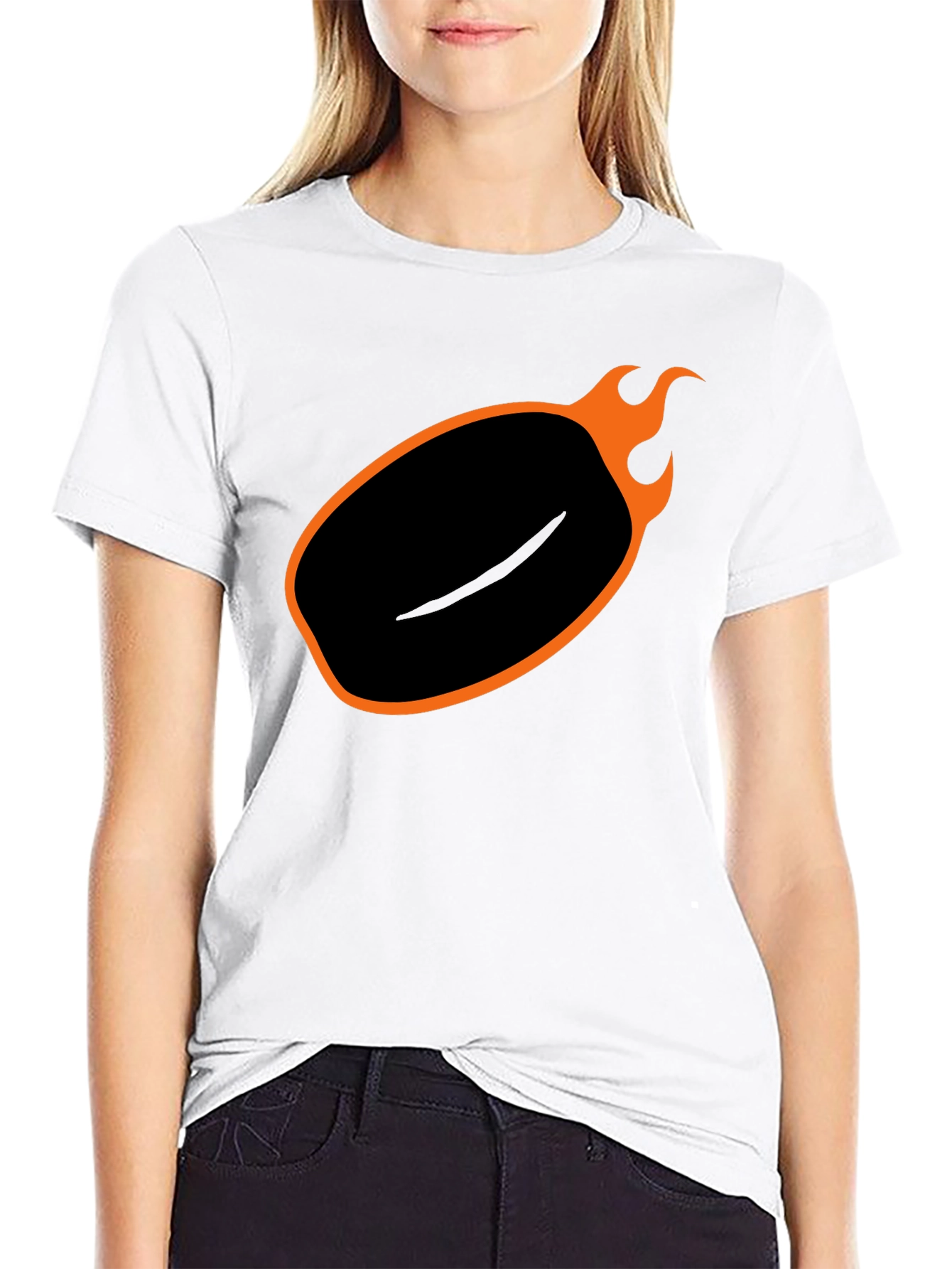 Burning Coffee Bean Graphic Tee - Cool Casual Wear