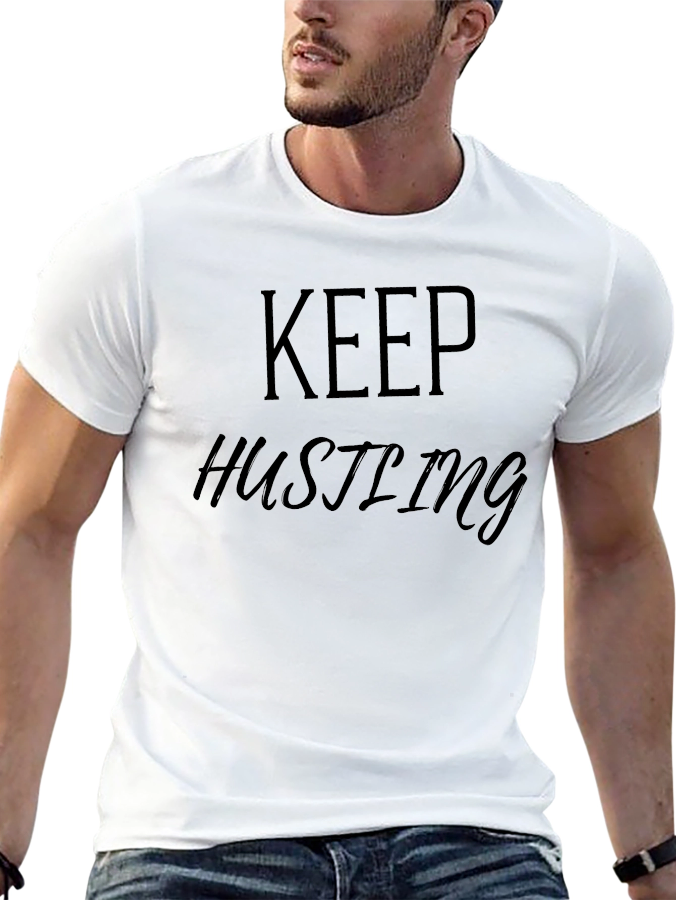 Keep Hustling Black T-Shirt