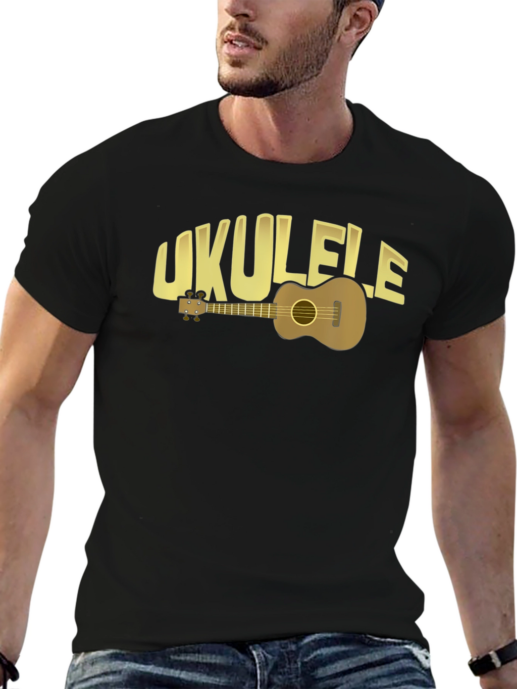 Ukulele Graphic T-Shirt - Music Lover Tee