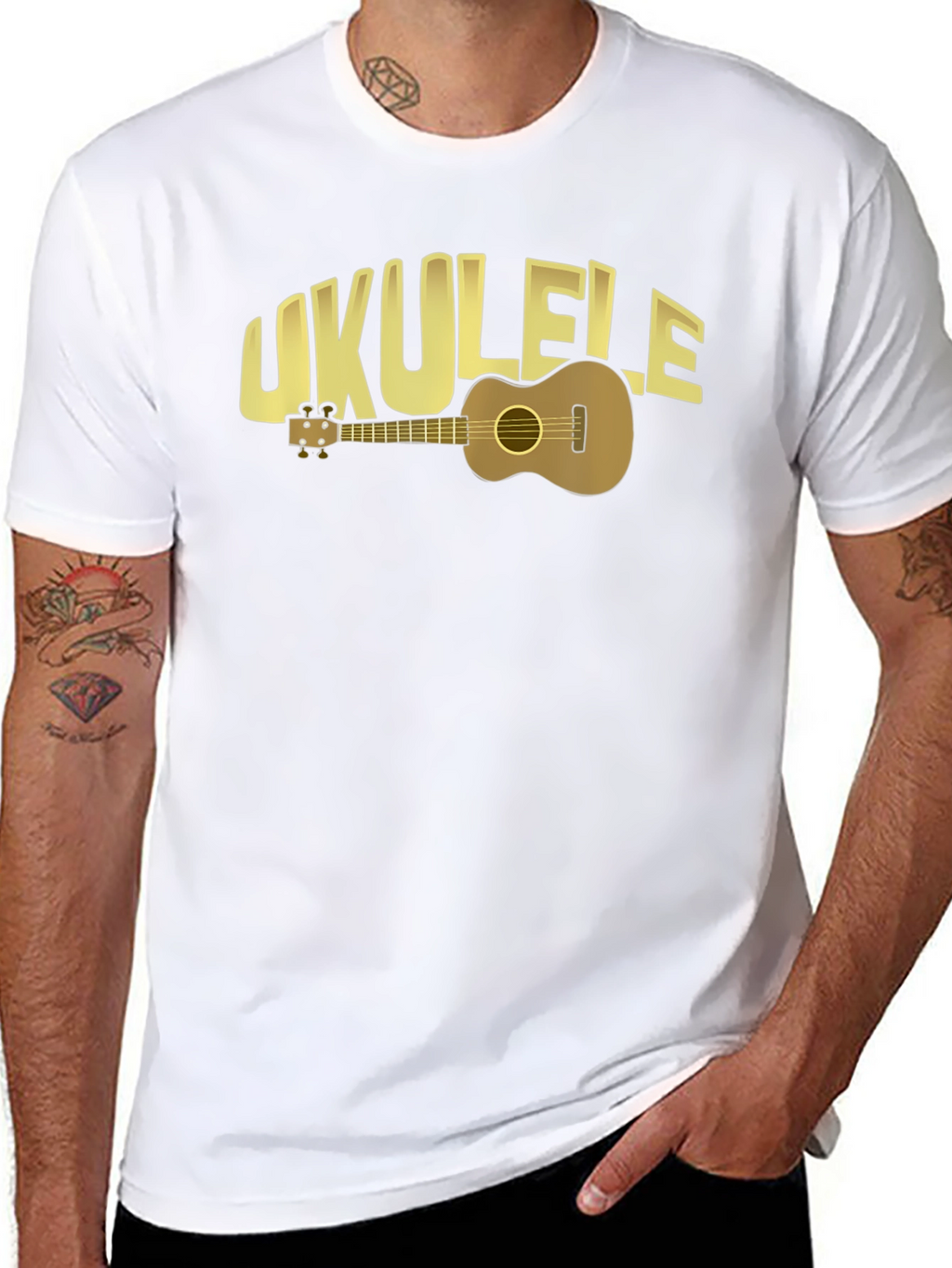 Ukulele Graphic T-Shirt - Music Lover Tee