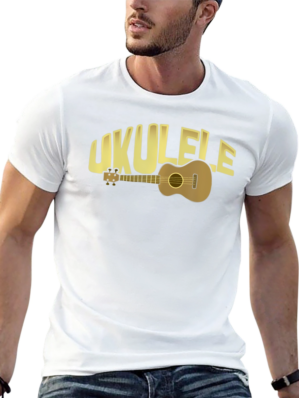 Ukulele Graphic T-Shirt - Music Lover Tee