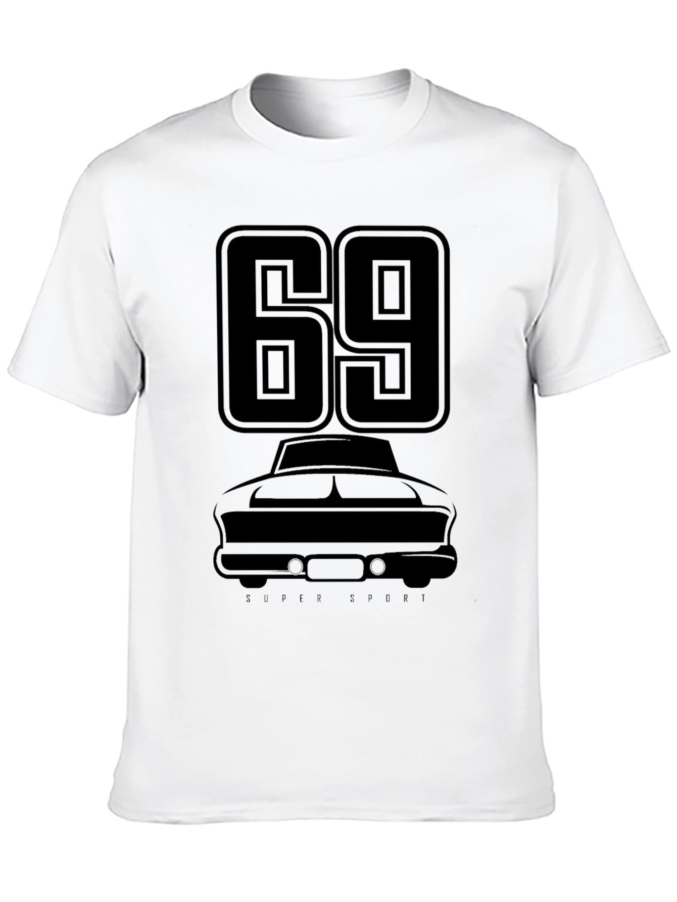 Retro 69 Muscle Car Graphic T-Shirt