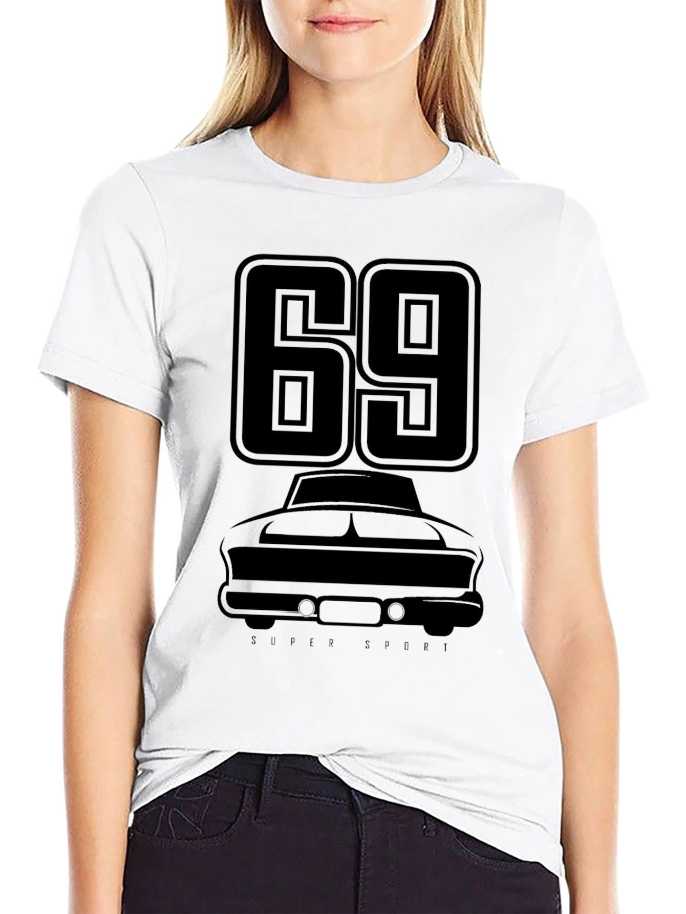 Retro 69 Muscle Car Graphic T-Shirt