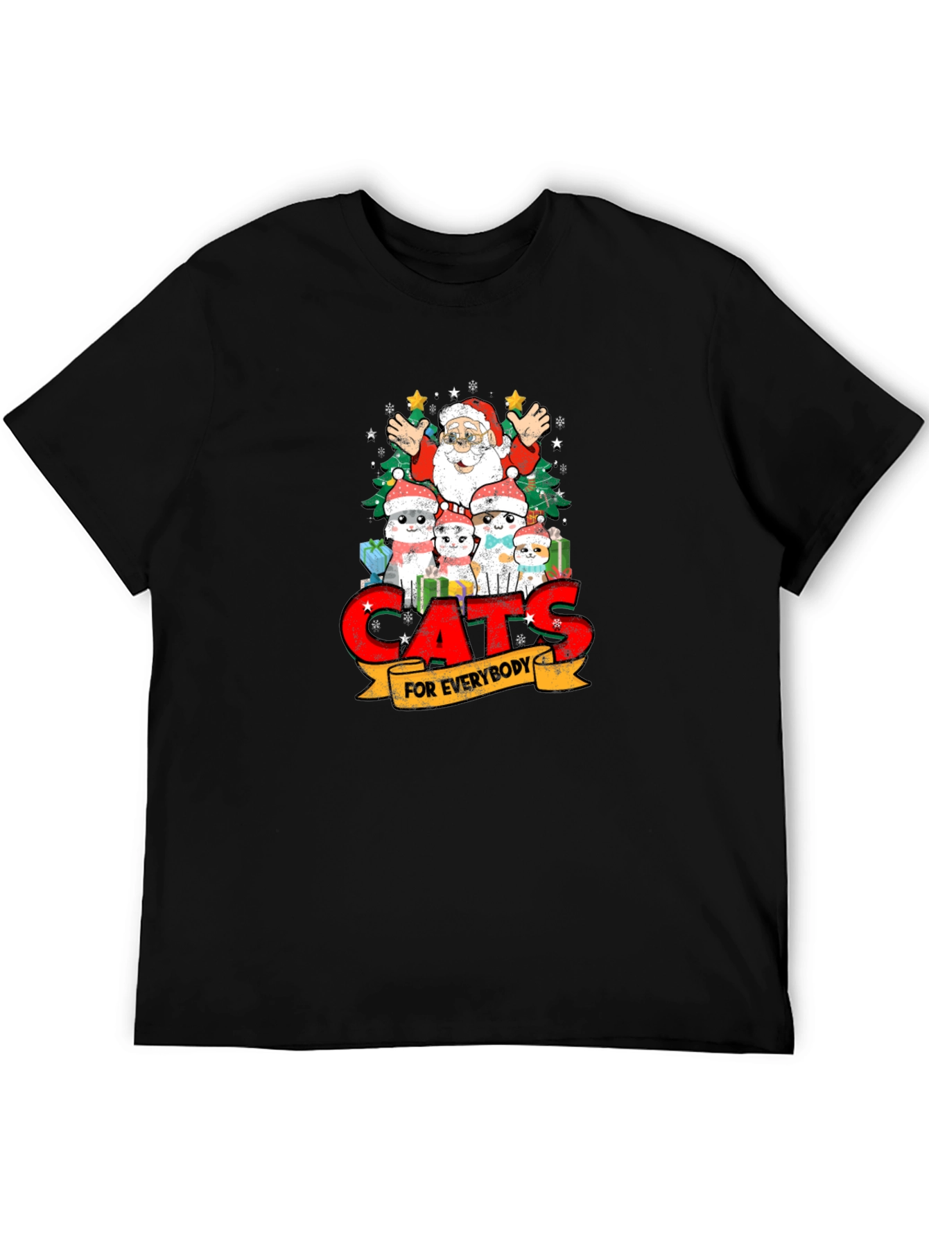 Cats for Everybody Christmas T-Shirt