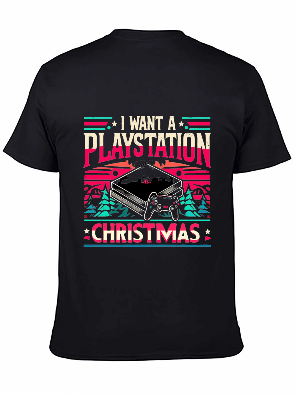 I Want A Playstation Christmas T-Shirt