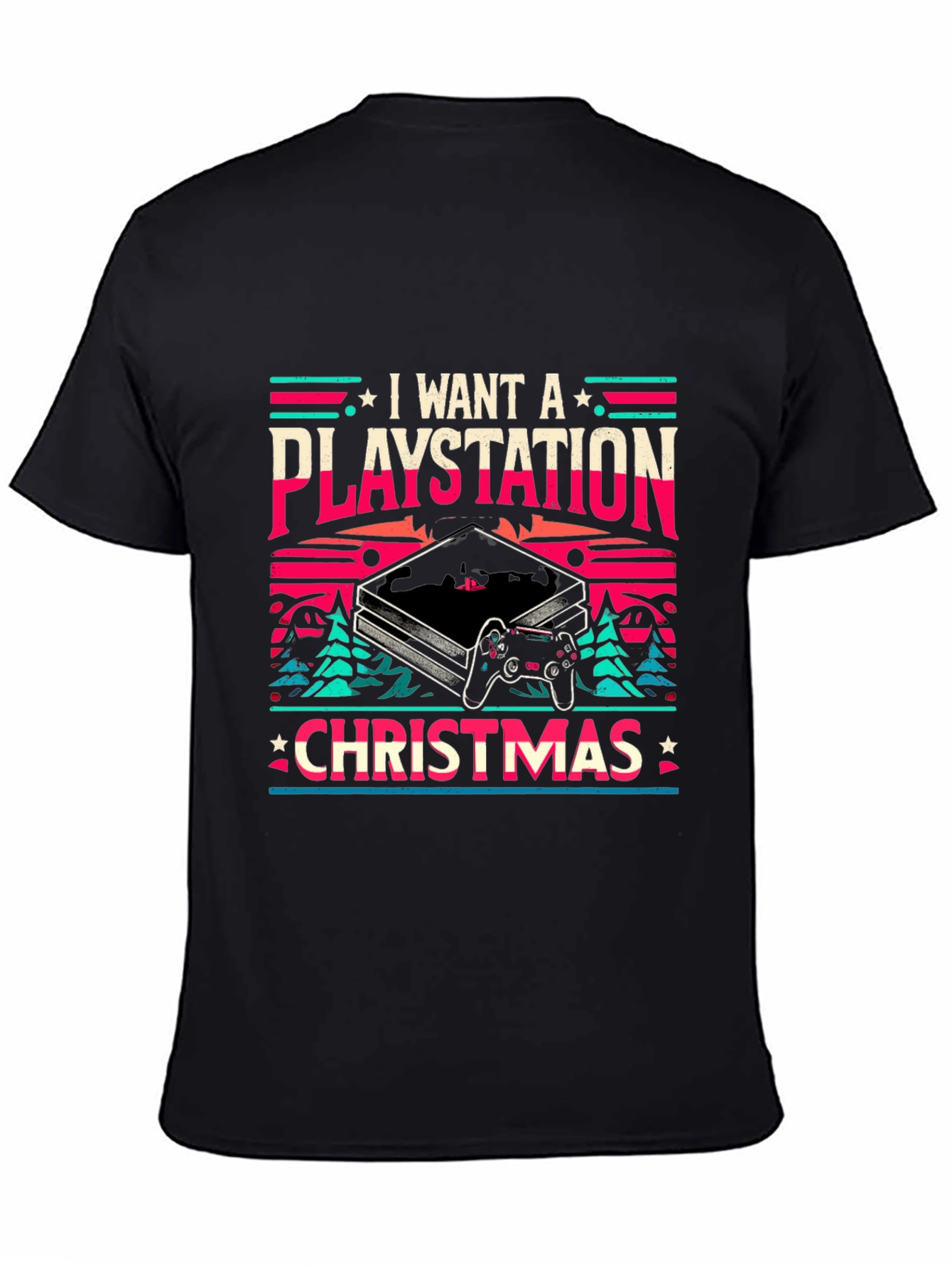 I Want A Playstation Christmas T-Shirt
