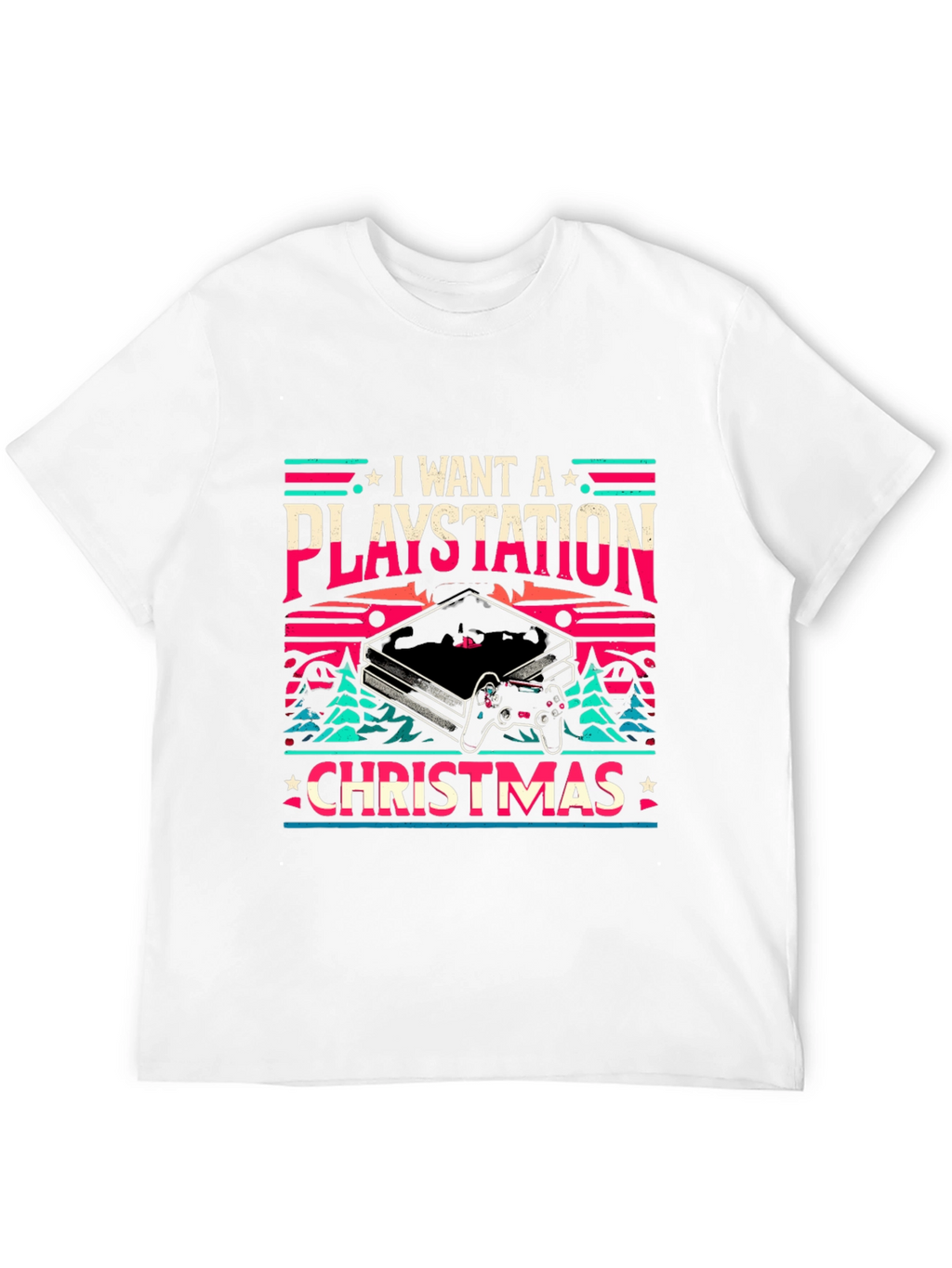 I Want A Playstation Christmas T-Shirt