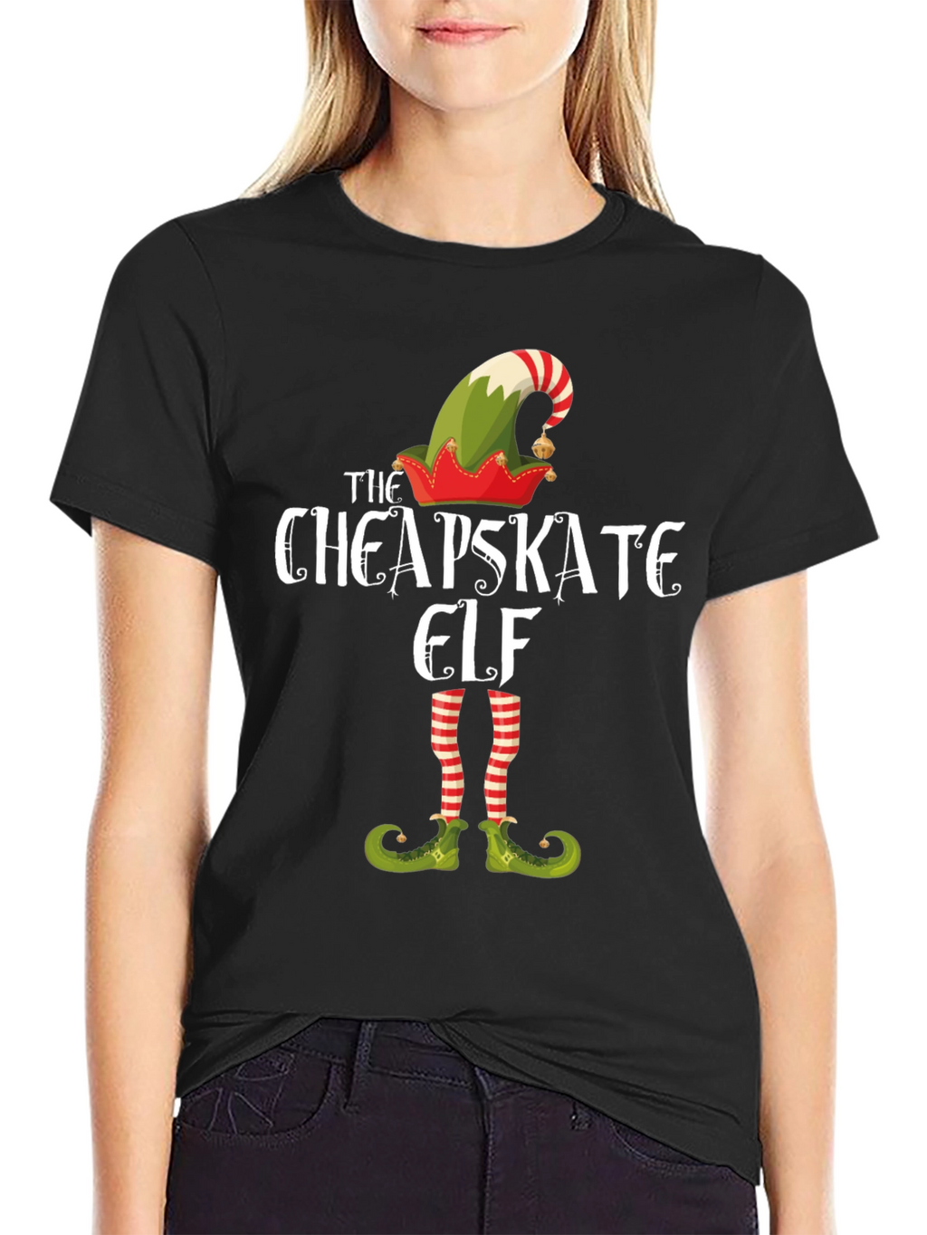Cheapskate Elf Graphic T-Shirt