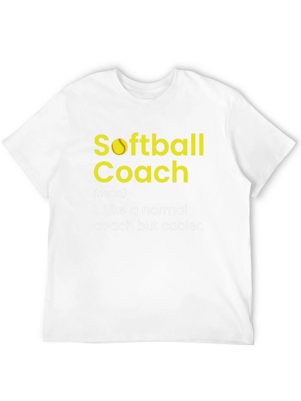 Softball Coach Definition Novelty Graphic Tee