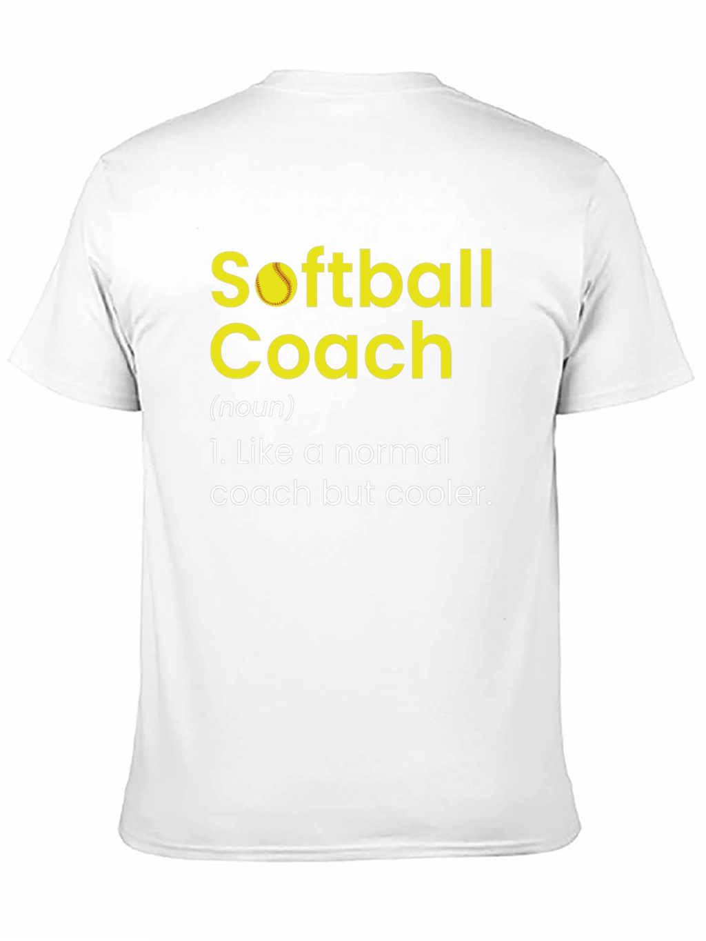 Softball Coach Definition Novelty Graphic Tee