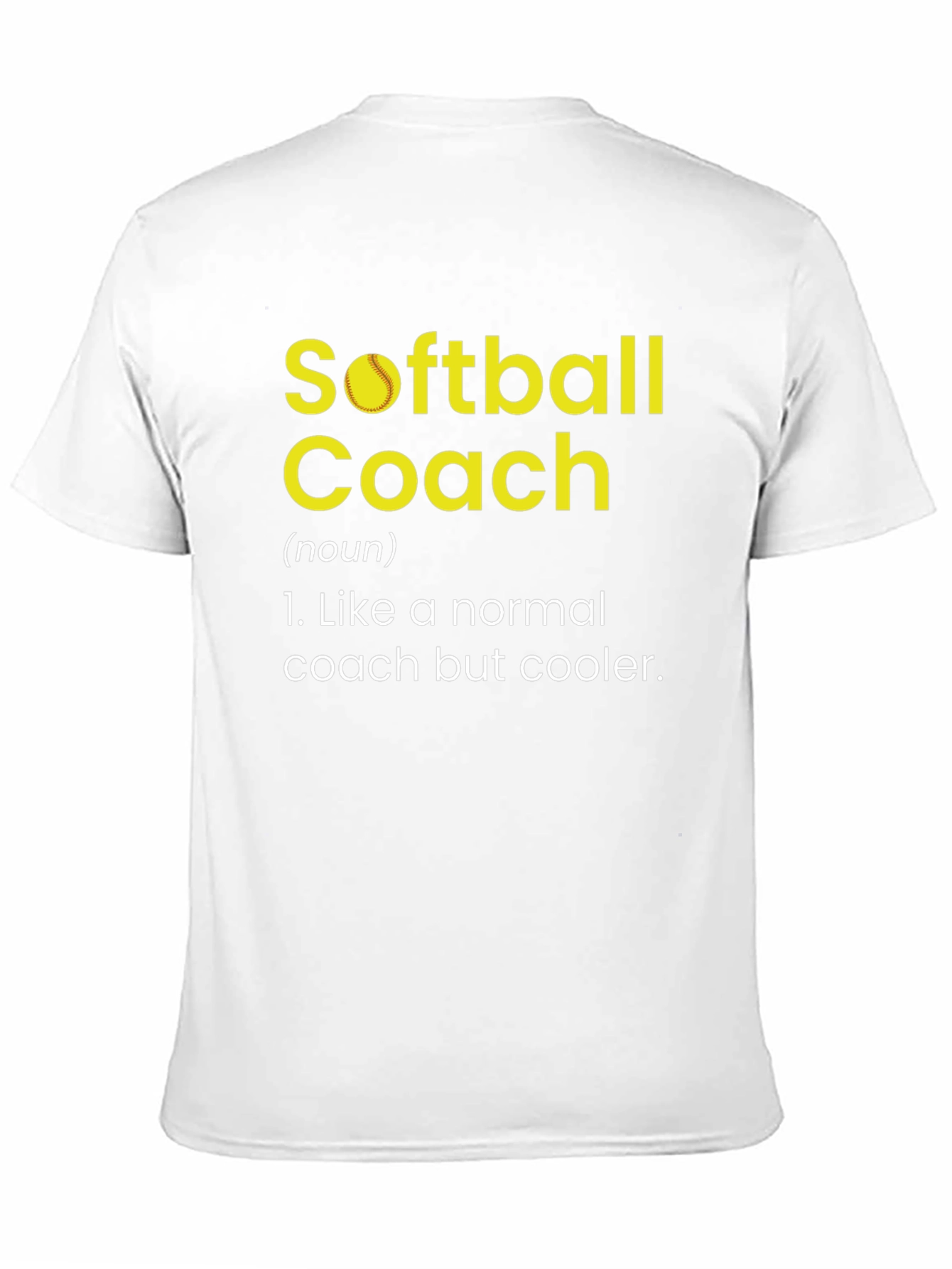 Softball Coach Definition Novelty Graphic Tee