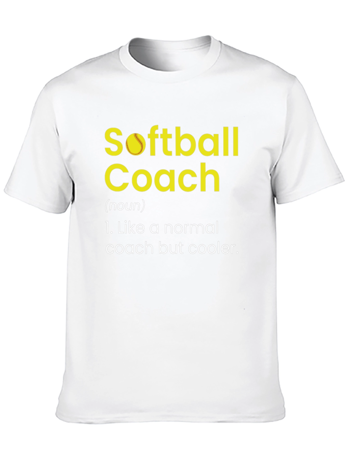 Softball Coach Definition Novelty Graphic Tee