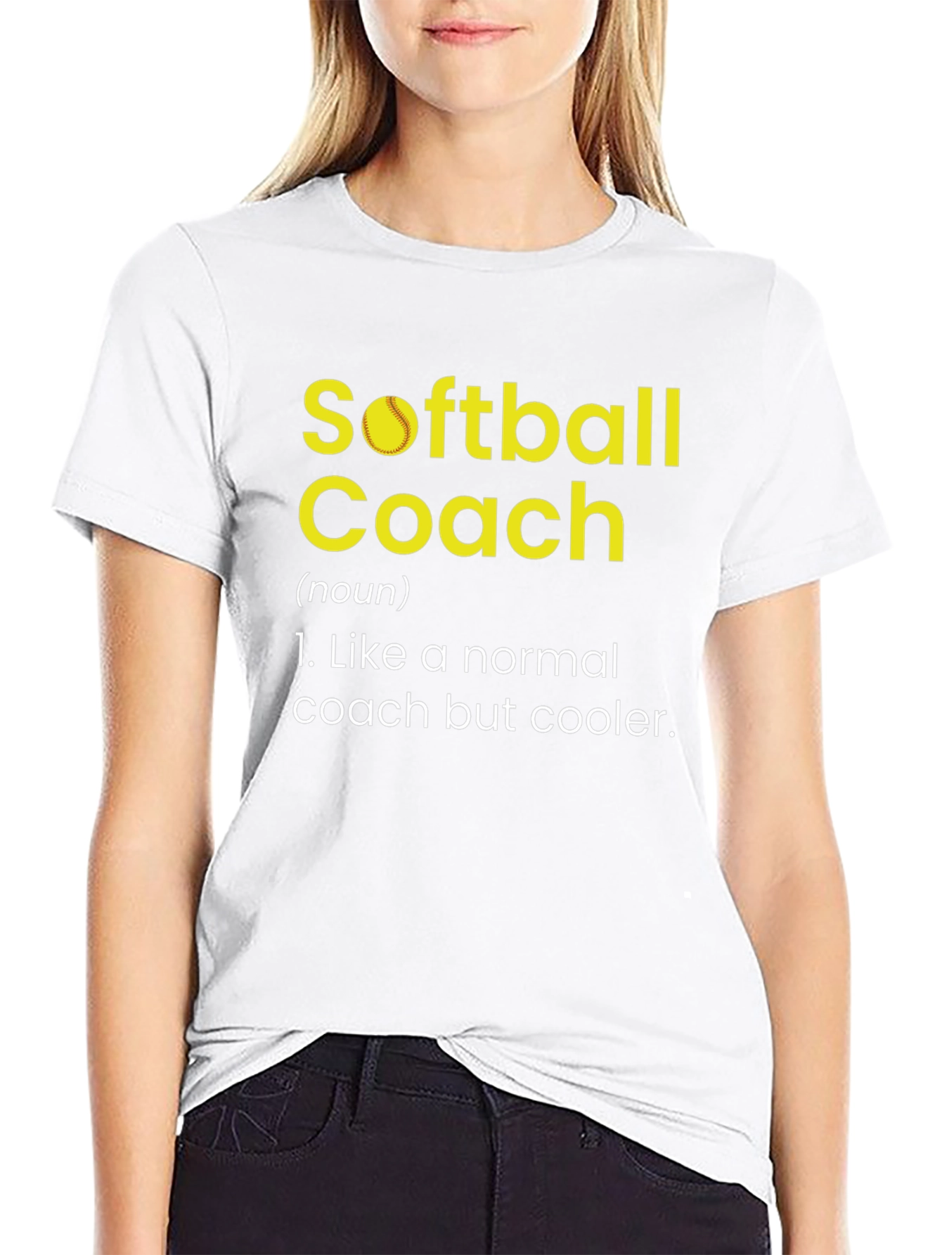 Softball Coach Definition Novelty Graphic Tee