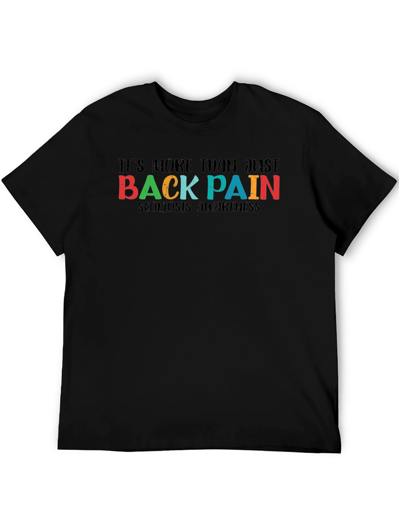 Scoliosis Awareness Black Tee