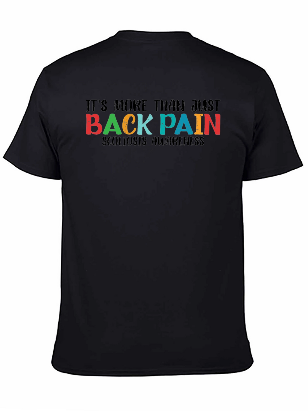 Scoliosis Awareness Black Tee