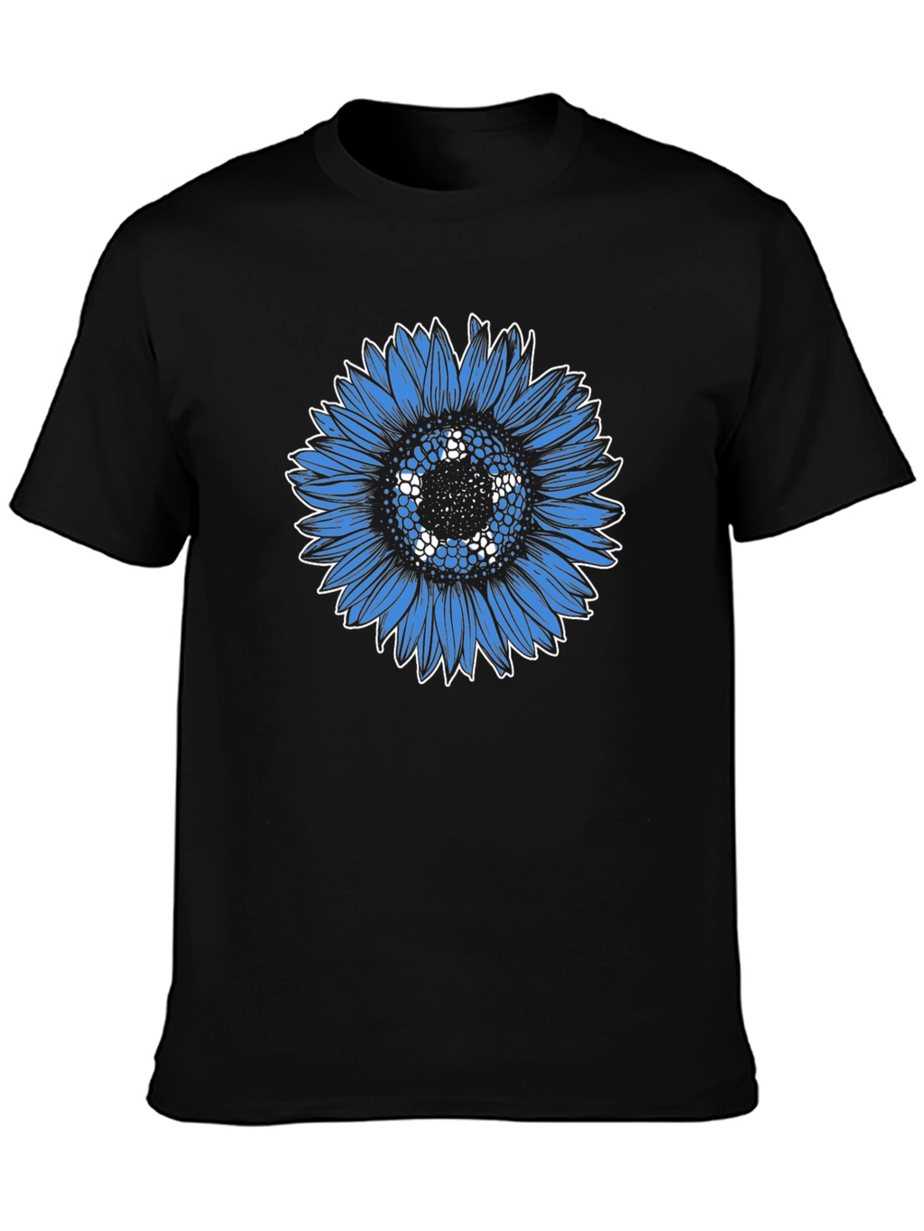 Blue Sunflower Graphic Tee