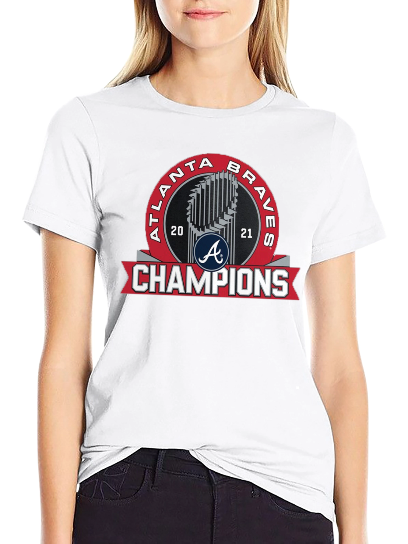 Atlanta Braves 2021 Champions Black T-Shirt