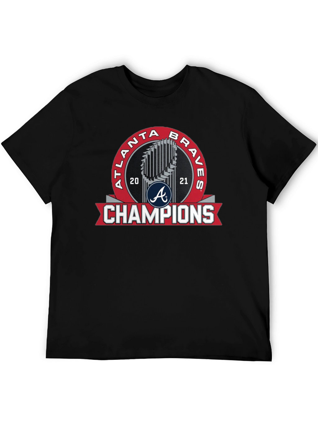Atlanta Braves 2021 Champions Black T-Shirt