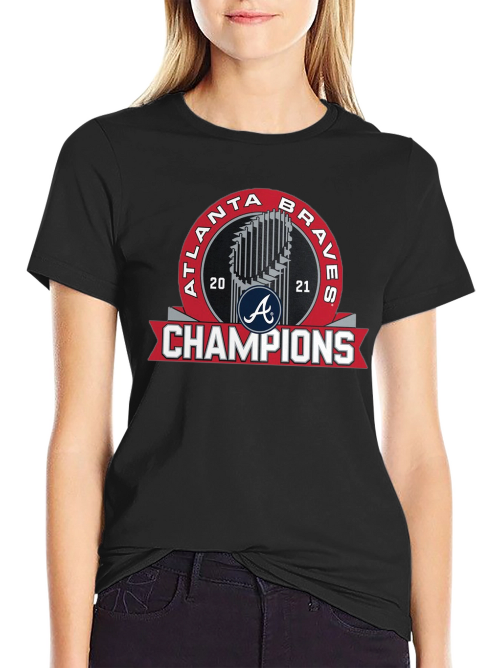 Atlanta Braves 2021 Champions Black T-Shirt