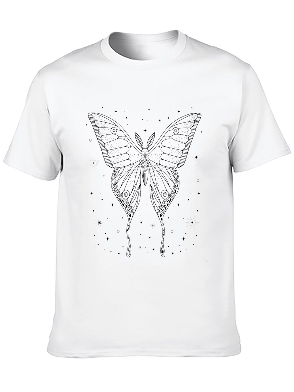 Moth Graphic Tee - Dark Unisex T-Shirt