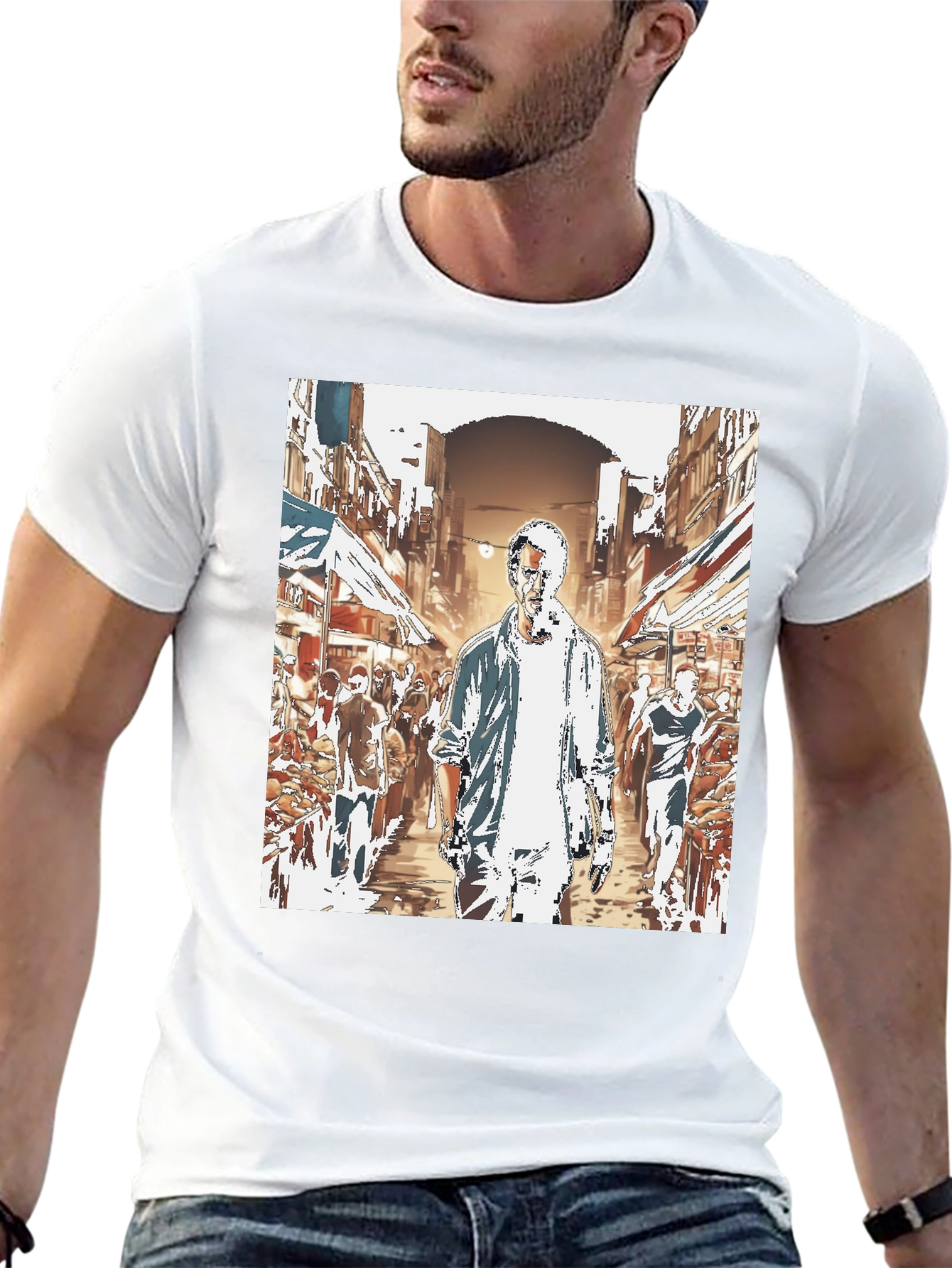 Urban Street Scene T-Shirt