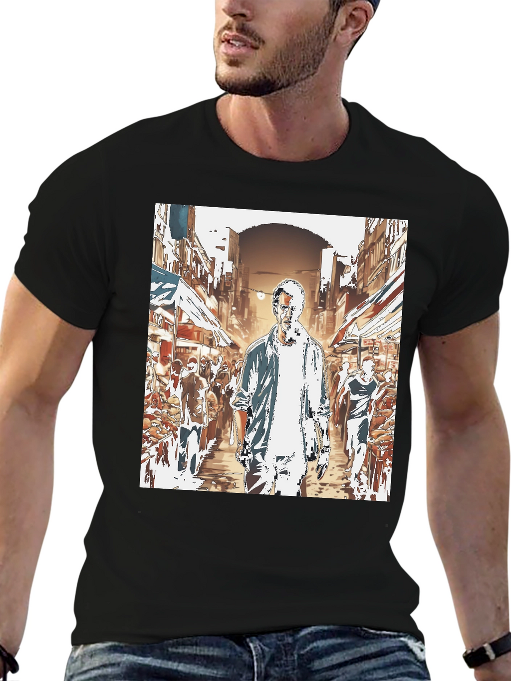Urban Street Scene T-Shirt
