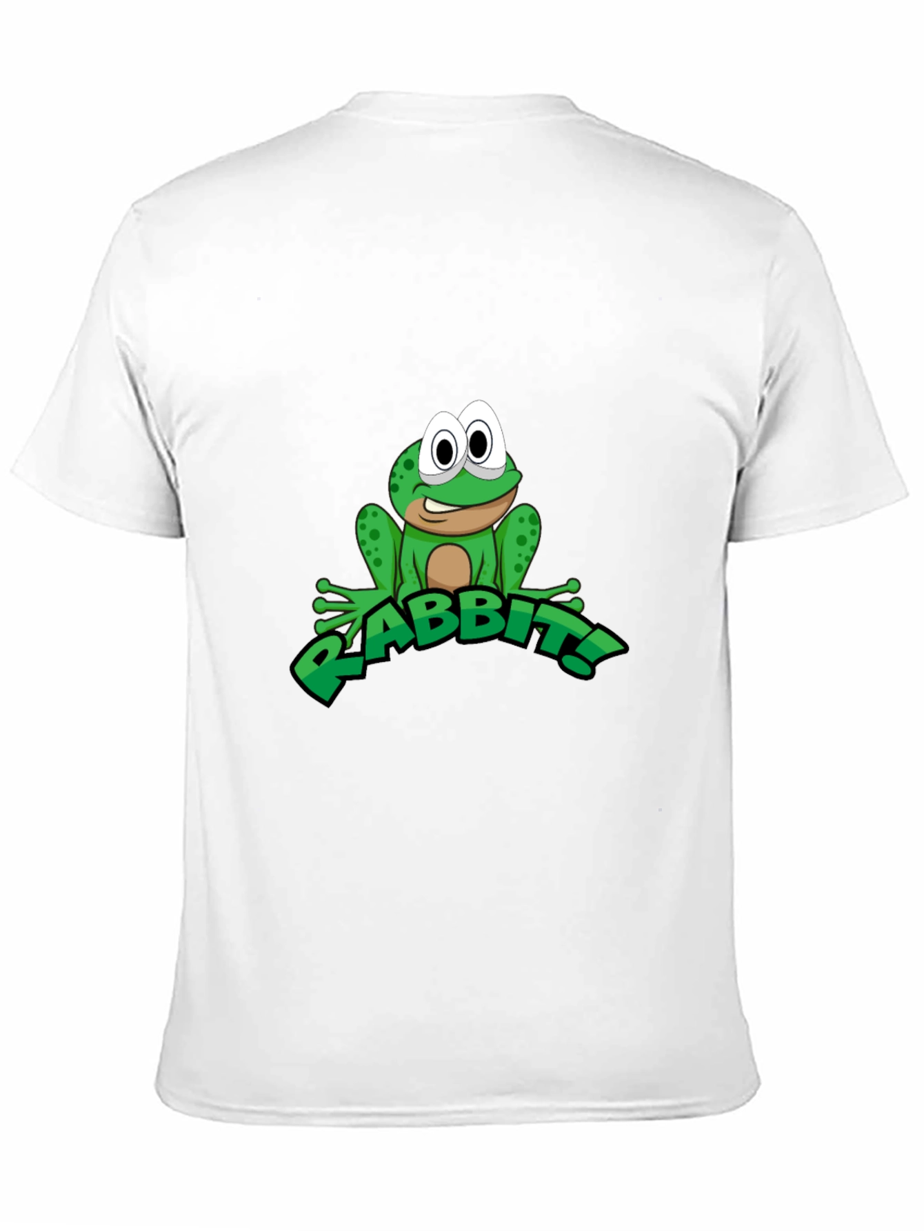 Frog RABBIT! Graphic Tee - Black Cotton T-Shirt