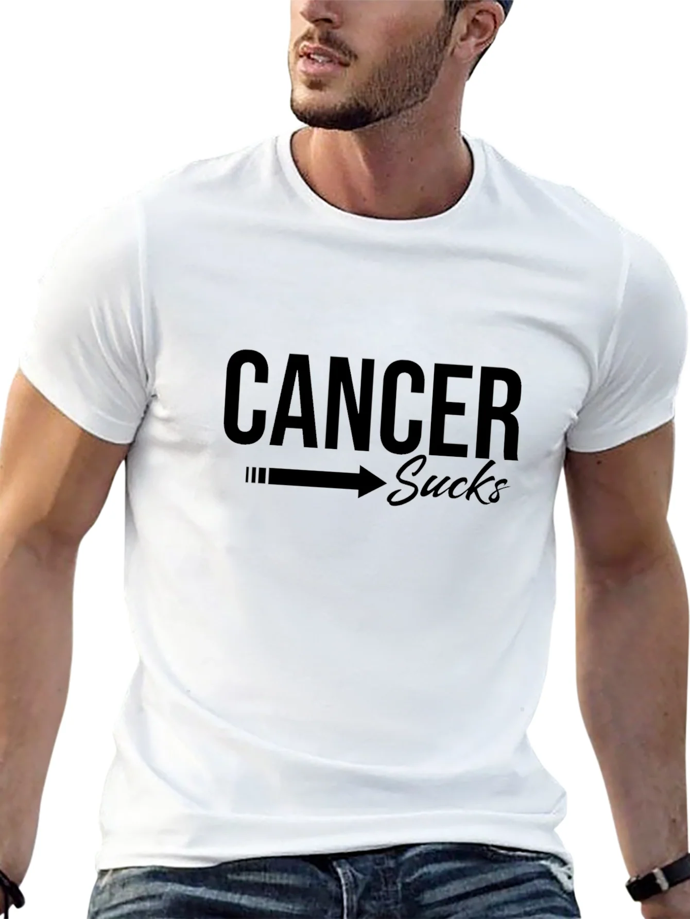 Cancer Sucks T-Shirt - Unisex Black Tee