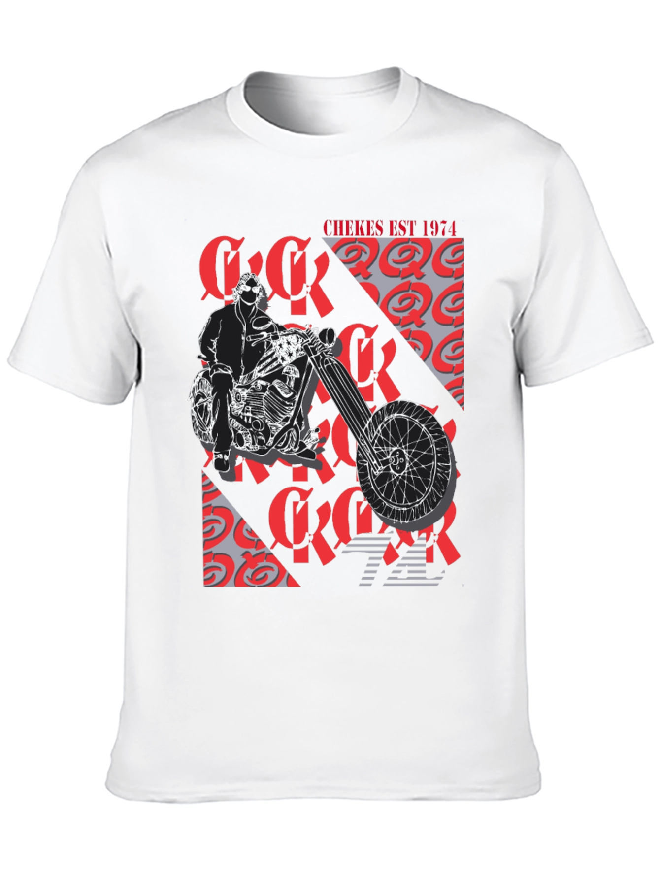 Chekes Est 1974 Black Graphic T-Shirt