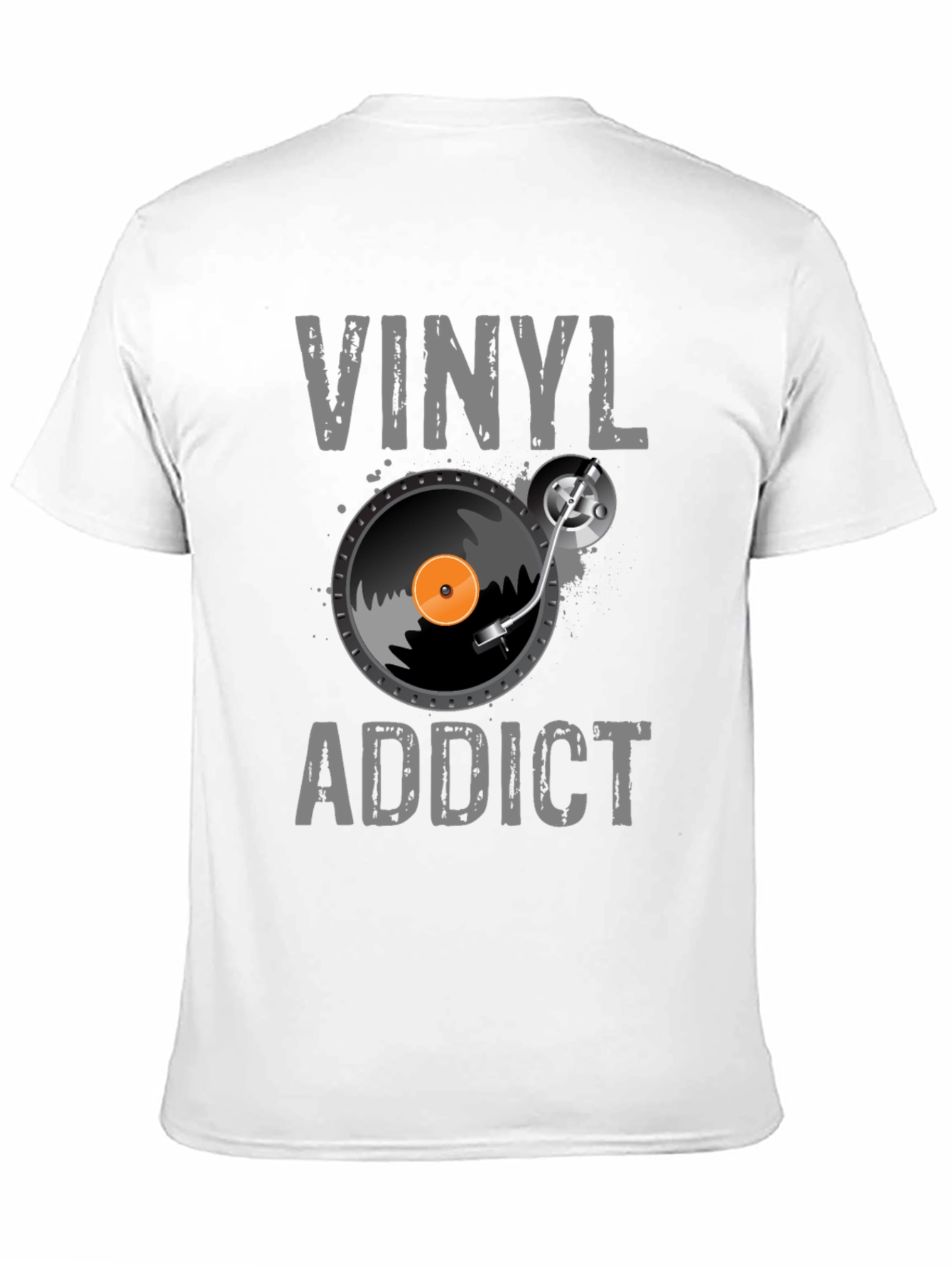 Vinyl Addict Graphic T-Shirt - Music Lover Tee
