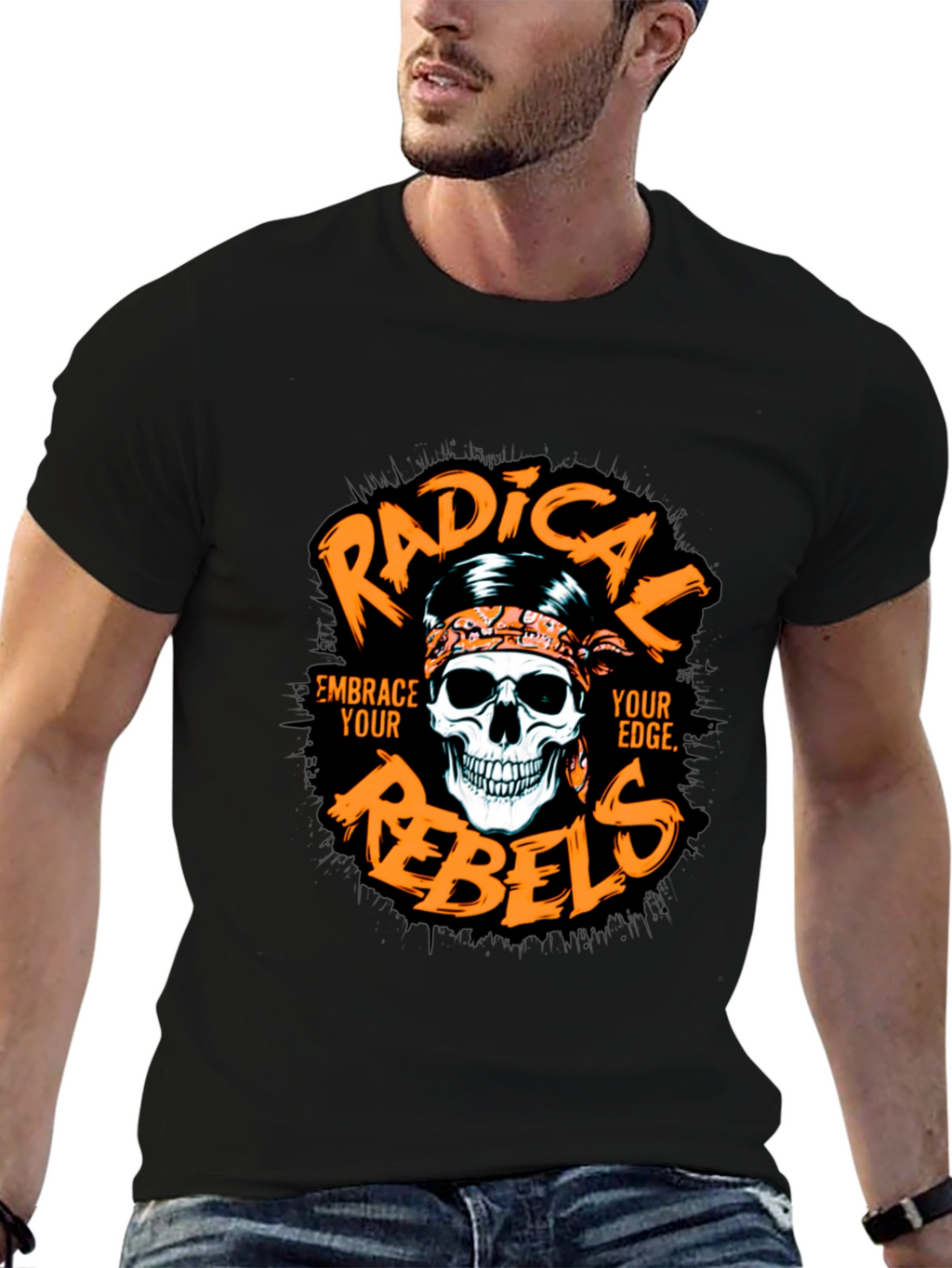 Radical Rebels Graphic Print Black T-Shirt