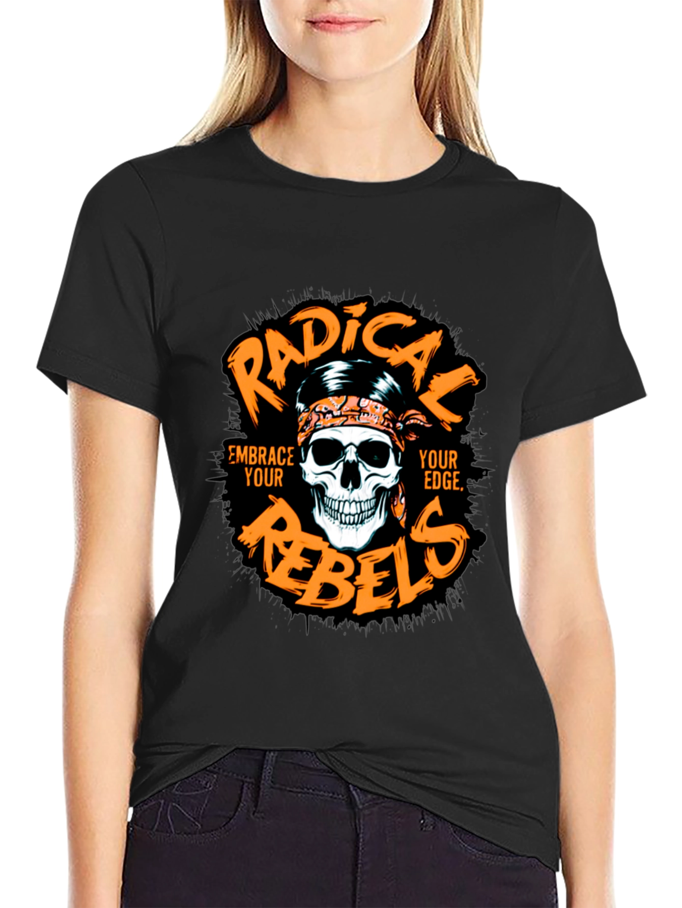 Radical Rebels Graphic Print Black T-Shirt