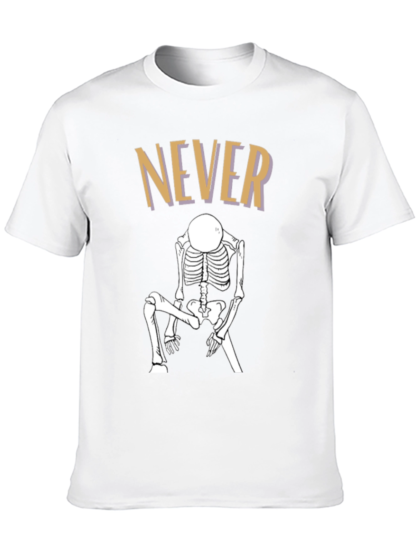 Never Dead Skeleton T-Shirt - Black Humor Tee