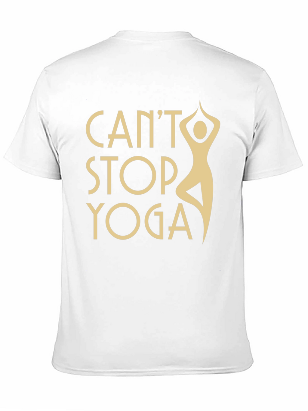 Cant Stop Yoga Black T-Shirt - Workout Apparel