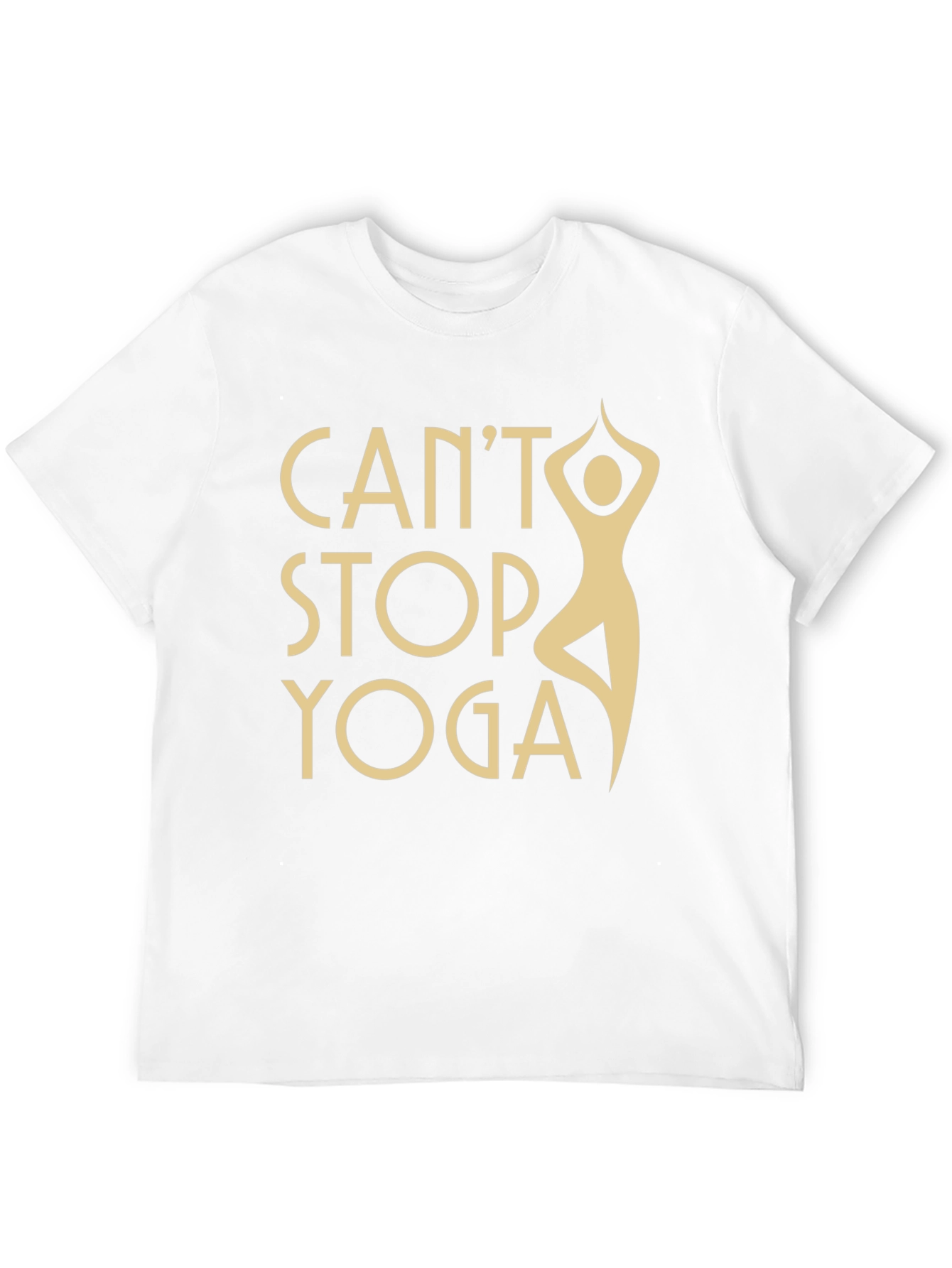Cant Stop Yoga Black T-Shirt - Workout Apparel