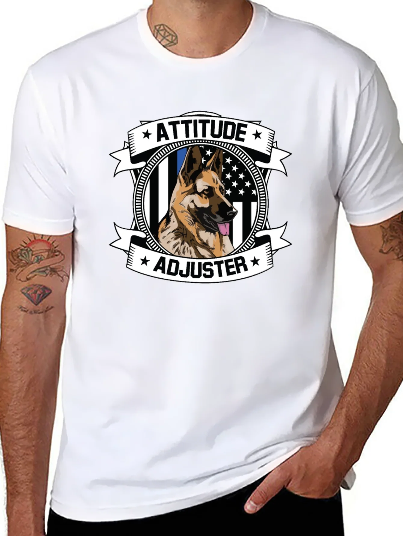 Attitude Adjuster German Shepherd T-Shirt