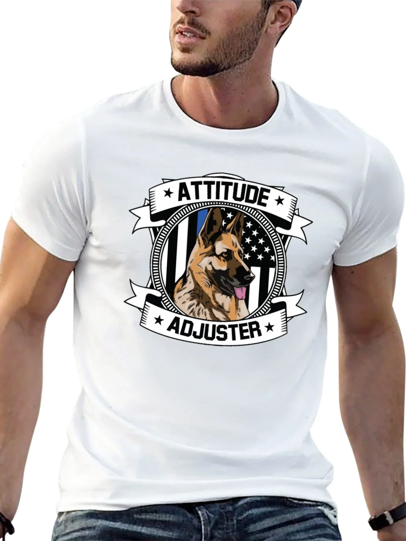 Attitude Adjuster German Shepherd T-Shirt
