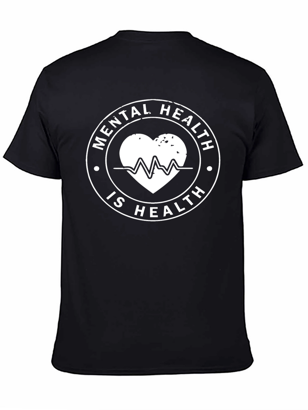 Mental Health is Health Black Graphic T-Shirt