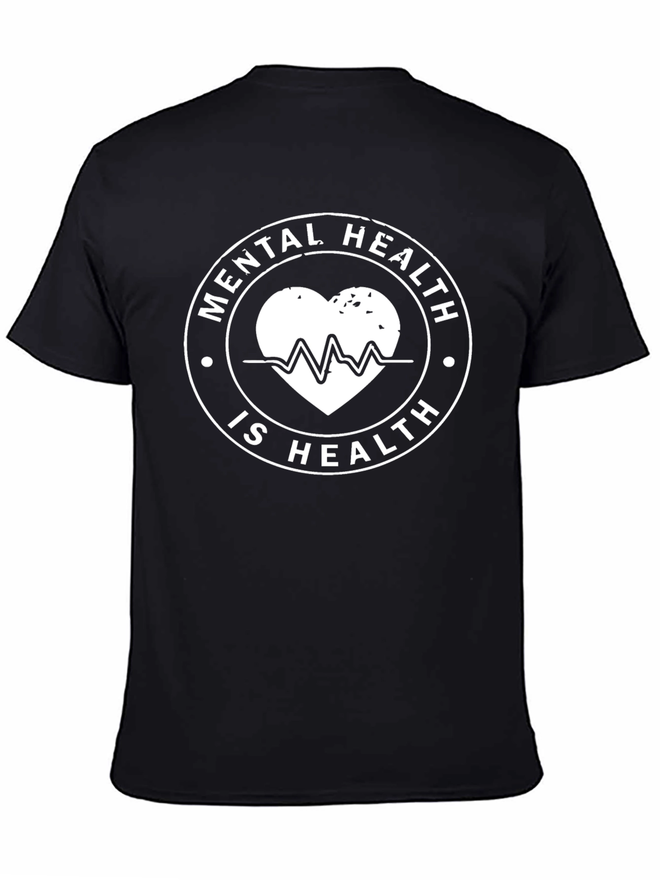 Mental Health is Health Black Graphic T-Shirt