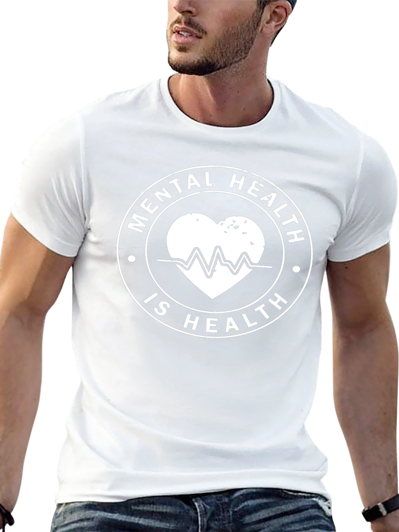 Mental Health is Health Black Graphic T-Shirt