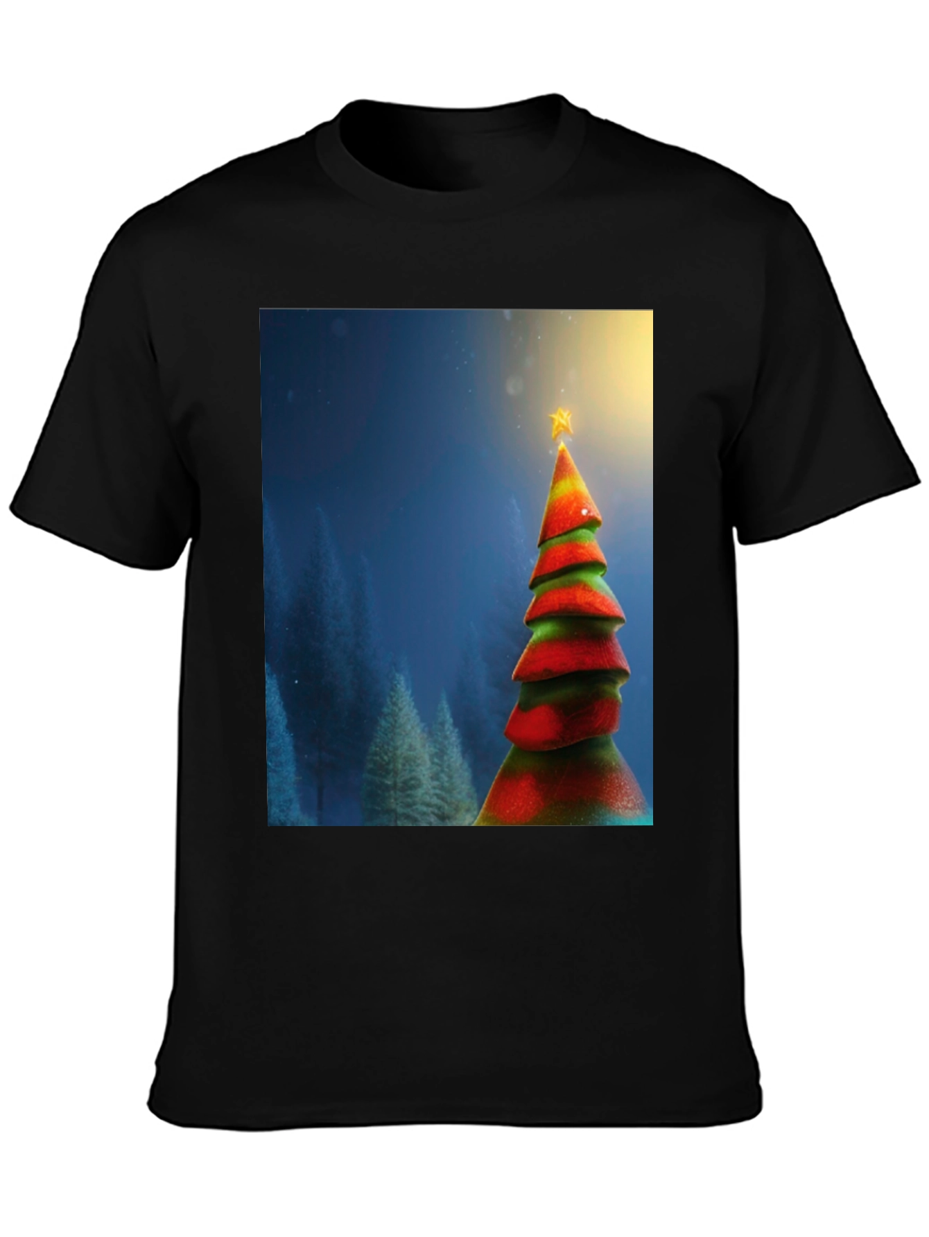 Festive Christmas Tree Graphic Tee