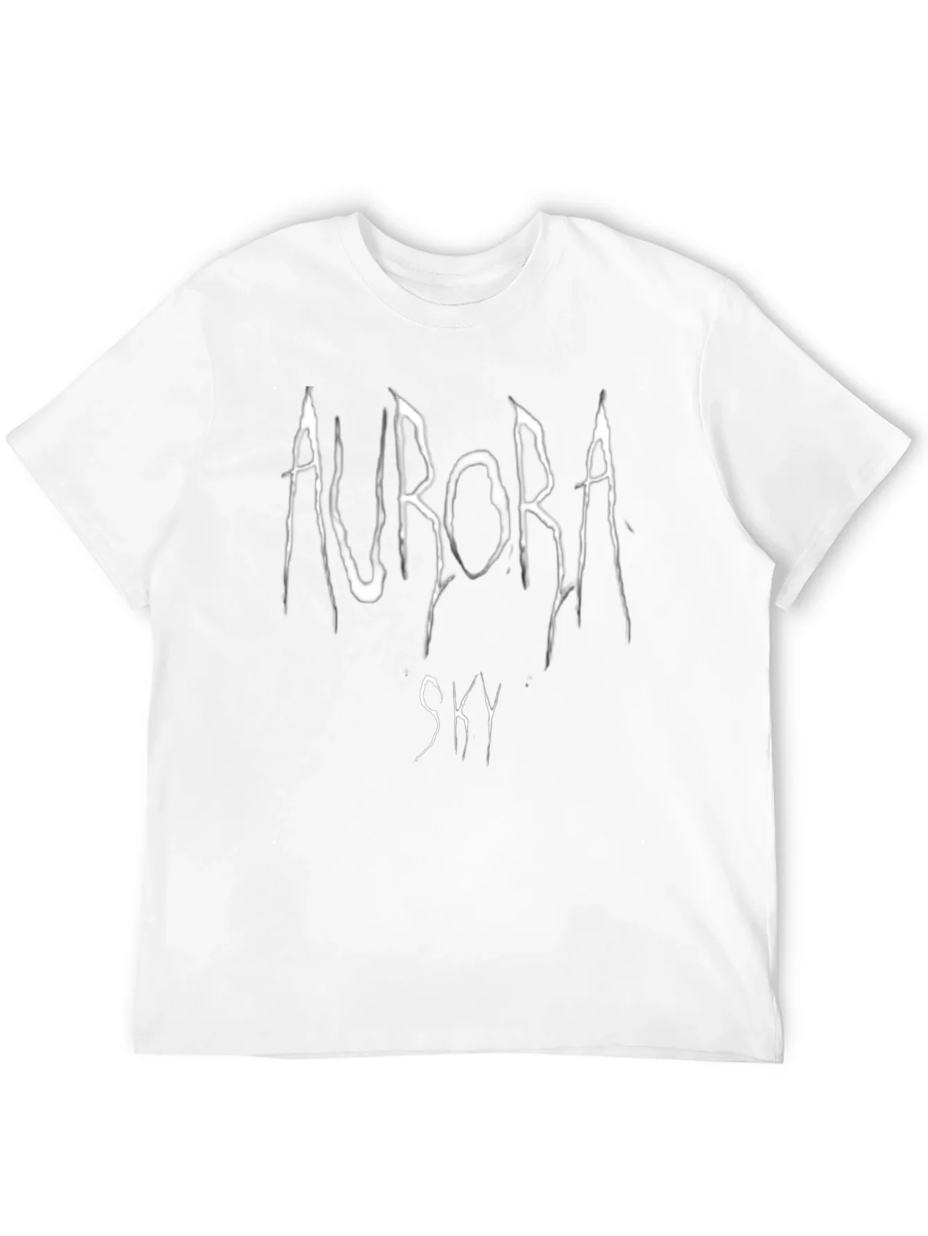 Aurora Sky Graphic T-Shirt - Black Cotton Tee