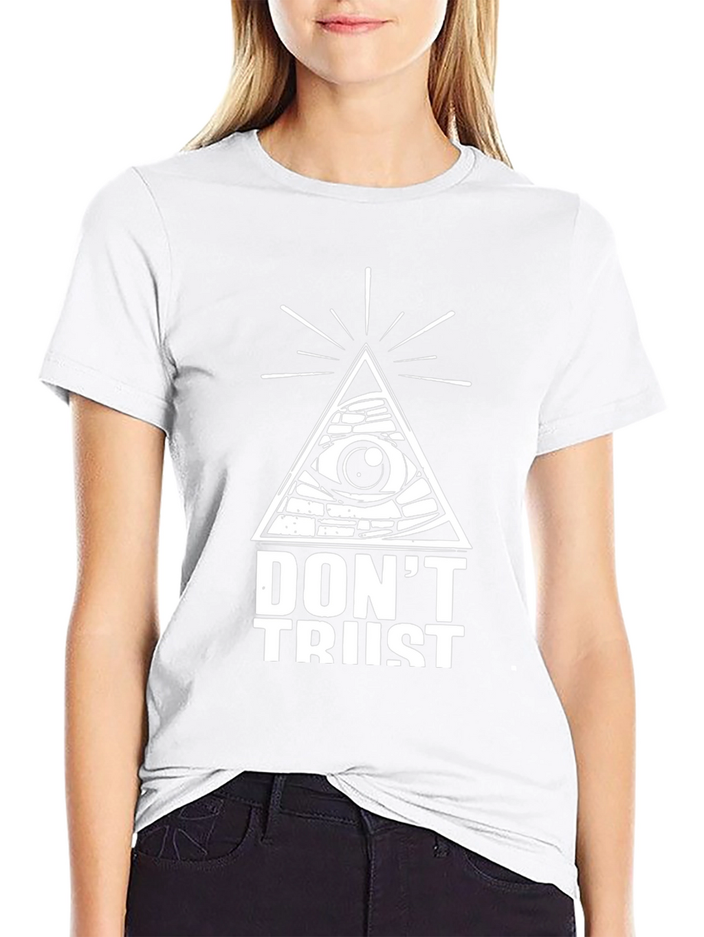 Dont Trust Graphic Tee - Black T-Shirt