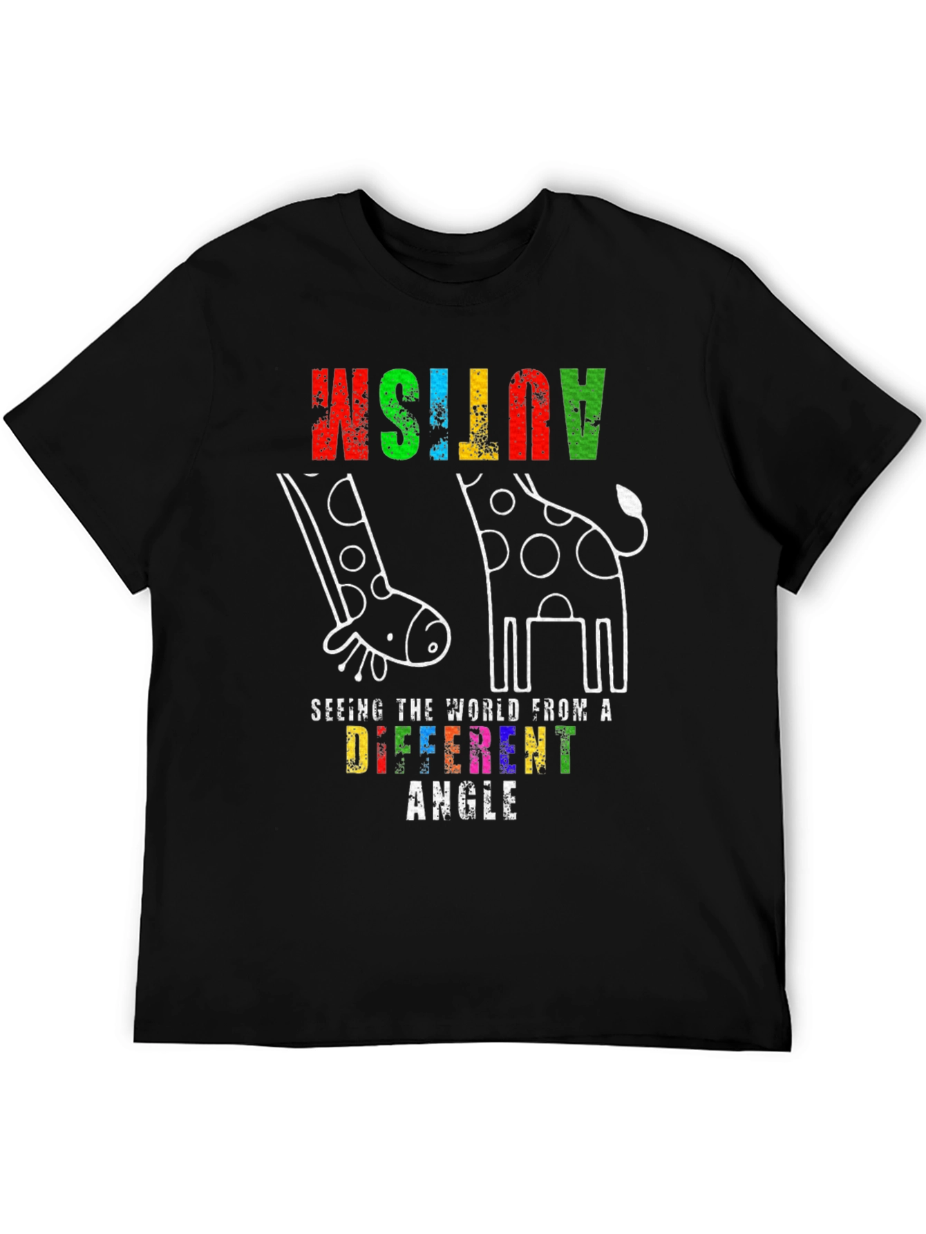 Autism Awareness Giraffe T-Shirt - See the World Differently